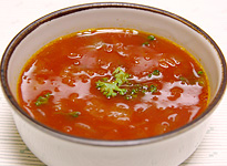 もろみ酢のトマトスープ